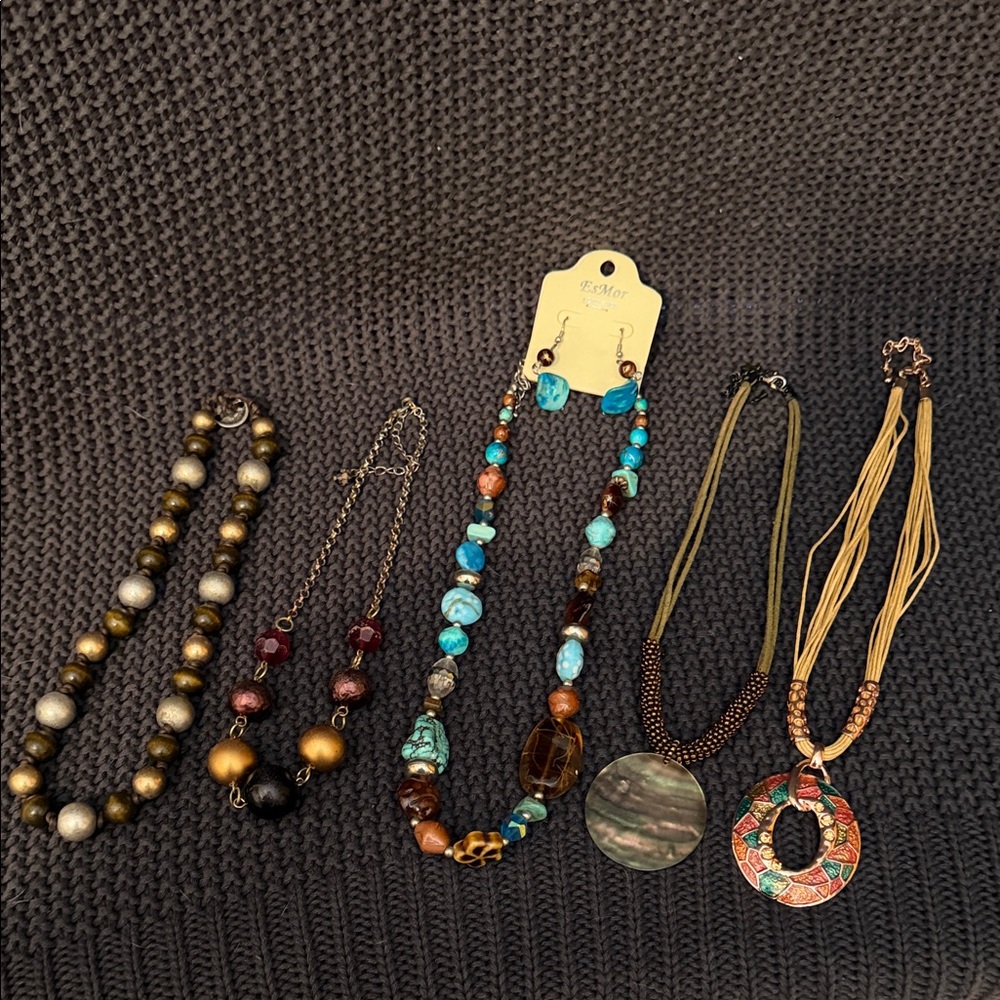 Source Unknown Elegant Multicolor Necklace Collec… - image 1